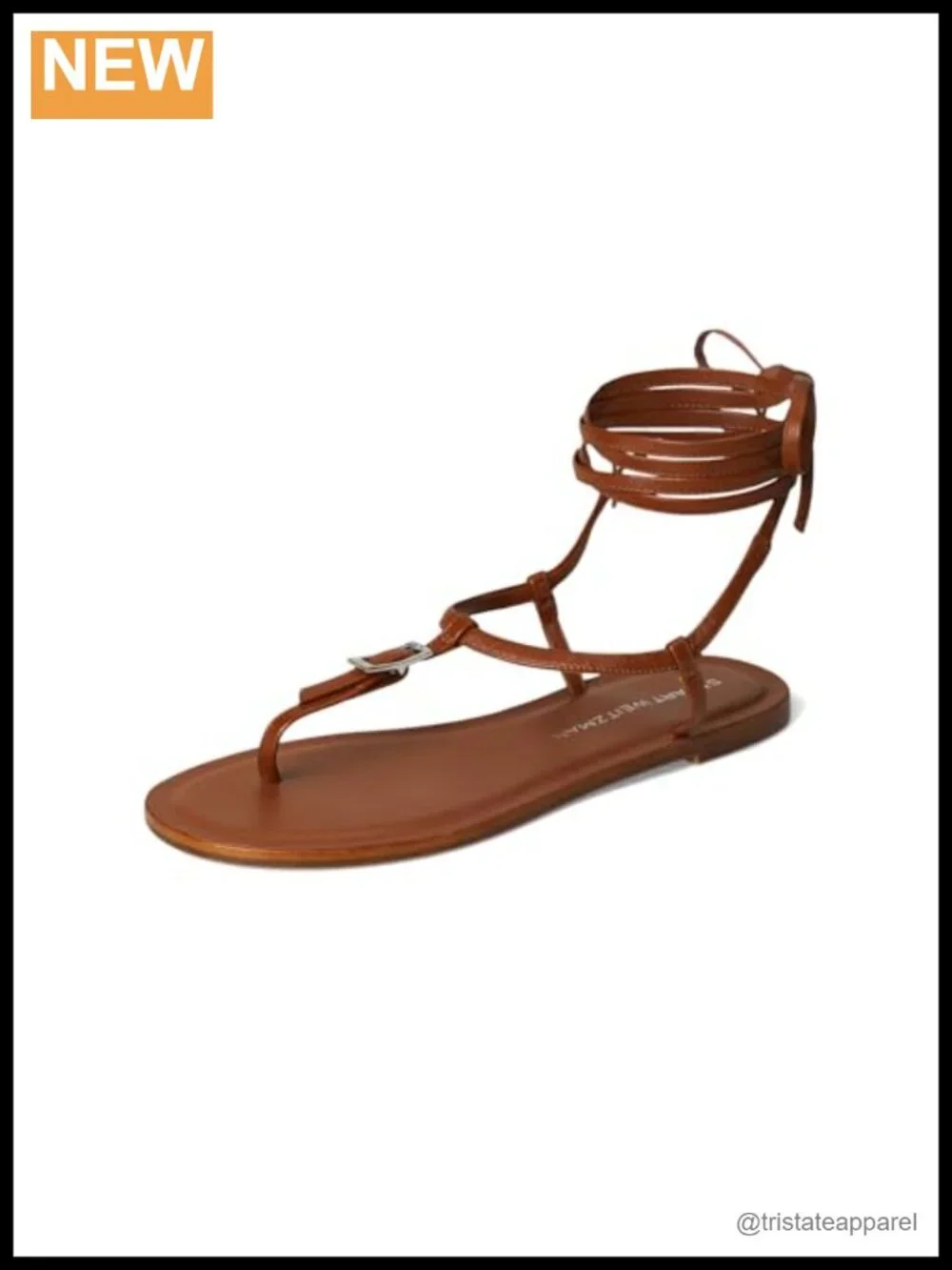 Stuart Weitzman Leather Lace-Up Platform Sandals Casual